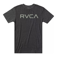 RVCA Men's Big RVCA T Shirt, Short Sleeve, Crew Neck, CottonBlend, Graphic Front_Flat