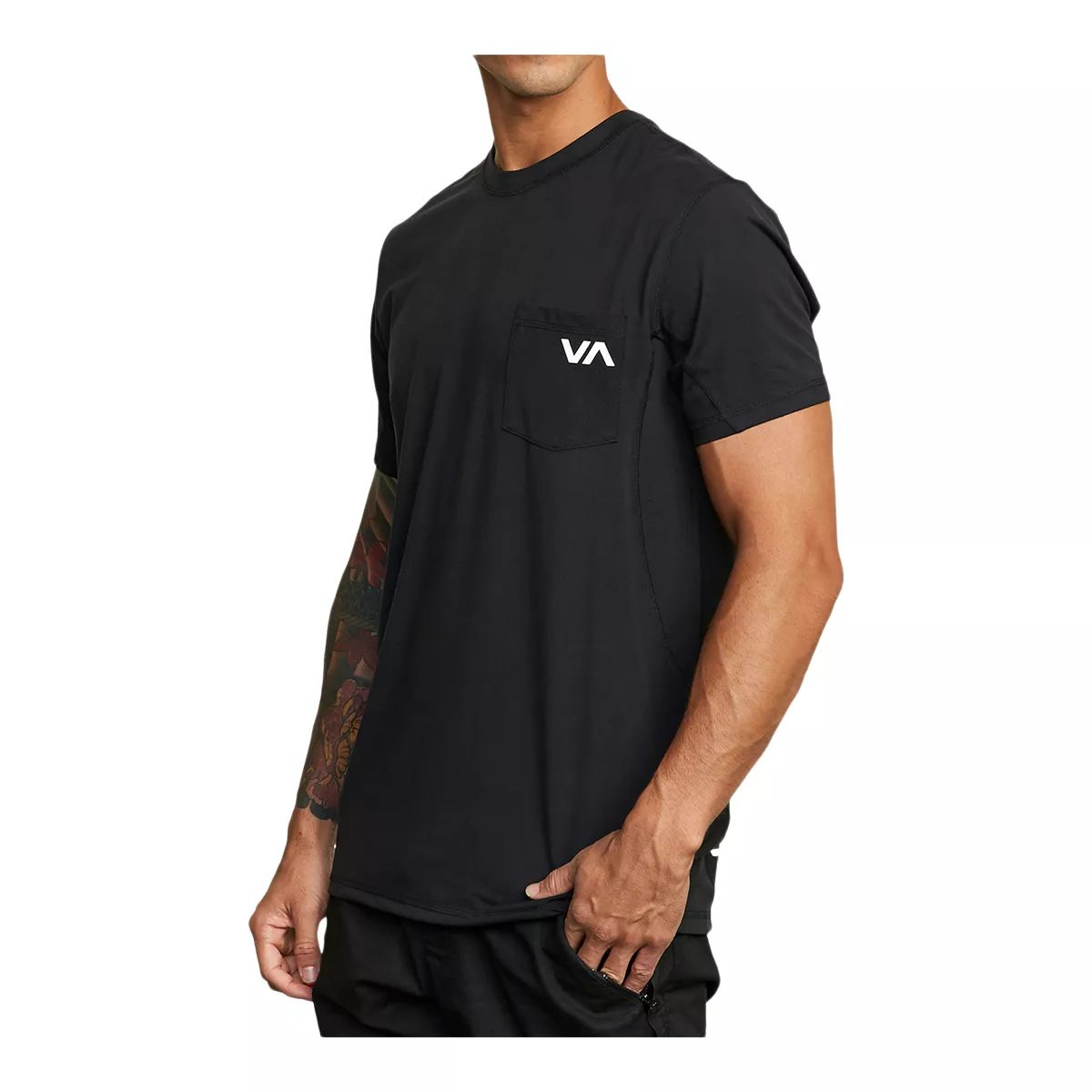 Rvca Sport Men's Vent T Shirt  Short Sleeve Crew Neck Athletic