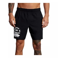 RVCA Men's Yogger Workout Shorts Front_Flat