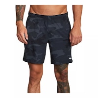 RVCA Men's Yogger Workout Shorts Front_Flat