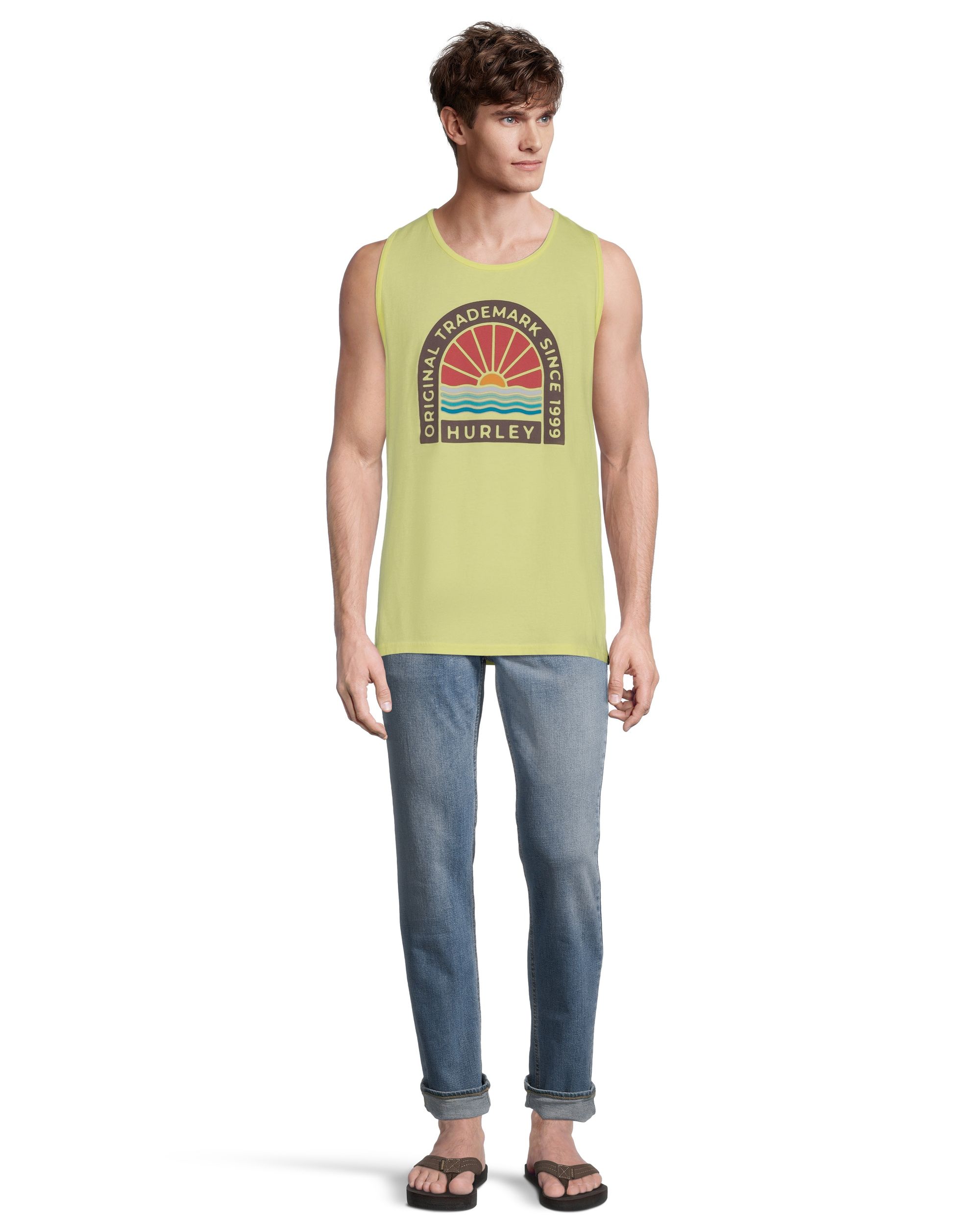 Hurley Men's Everyday Washed Horizon Tank Top, Sleeveless