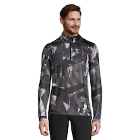 McKINLEY Men's Hugo UX 1/2 Zip Long Sleeve Top Front_Flat