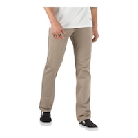 Vans Men's Covina 5 Pocket Slim Straight Twill Pants Front_Angled_Right
