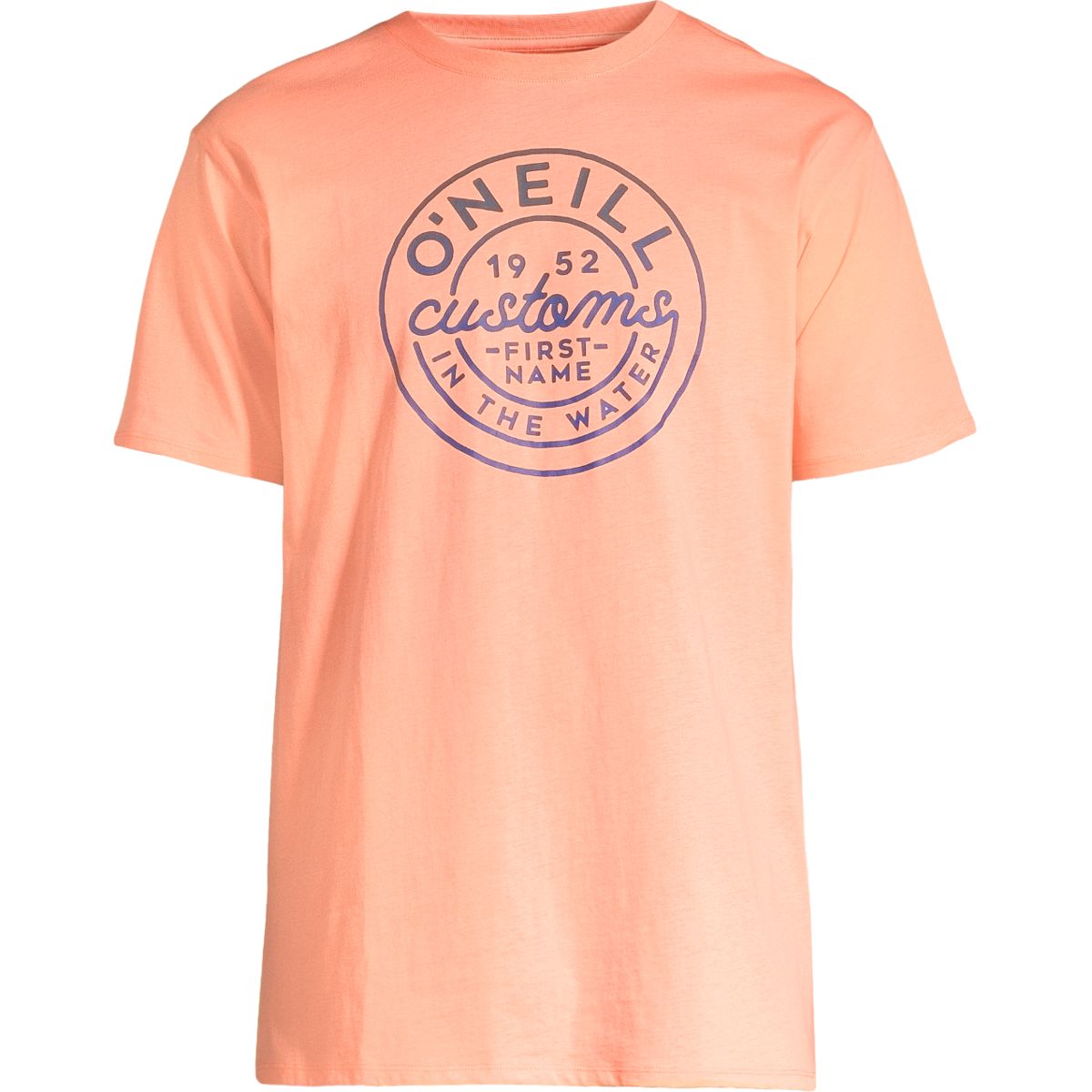O'Neill Men's Smooth T Shirt, Short Sleeve, Crew Neck, Cotton, Graphic Front_Flat