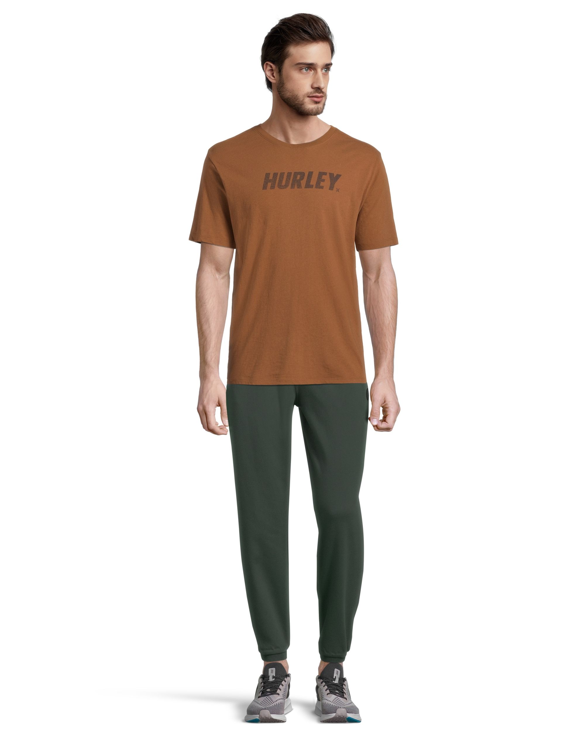 Hurley Men's Everyday Fastlane T Shirt, Short Sleeve, Crew Neck, Cotton, Graphic
