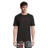Hurley Men's Everyday Fastlane T Shirt, Short Sleeve, Crew Neck, Cotton, Graphic Front_Flat