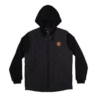 RVCA Men's Grant Puffer Full Zip Hoodie Front_Flat