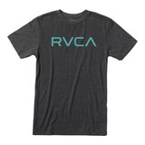 RVCA Men's Big RVCA T Shirt, Short Sleeve, Crew Neck, CottonBlend, Graphic Front_Flat