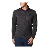 Columbia Men's Full Zip Fleece Sweater Front_Flat