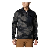 Columbia Men's Sweater Weather 1/2 Zip Top Front_Flat