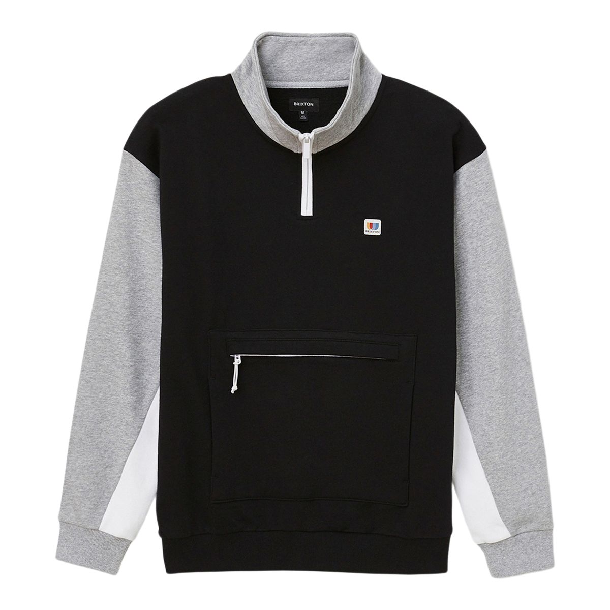 Brixton Men's Alton 1/4 Zip Long Sleeve Mock Neck Top