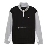 Brixton Men's Alton 1/4 Zip Long Sleeve Mock Neck Top Front_Flat