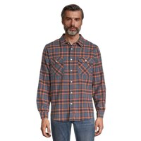 Brixton Men's Bowery Stretch Flannel Long Sleeve Shirt Front_Flat