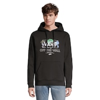 Vans Men's Pressed Floral Pullover Hoodie Front_Flat