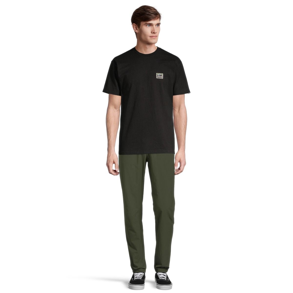 Vans Men's Street Outdoors T Shirt, Short Sleeve, Crew Neck, Cotton, Logo