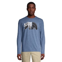 The North Face Men's Tri-Blend Bear Long Sleeve Shirt Front_Flat