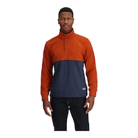 Outdoor Research Men's Trail Mix Snap II Pullover Top Front_Flat