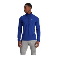Outdoor Research Men's Vigor Grid Fleece Half Zip Top Front_Flat