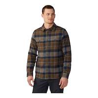 Mountain Hardwear Men's Plusher Long Sleeve Flannel Shirt Front_Flat