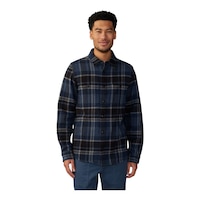 Mountain Hardwear Men's Plusher Long Sleeve Flannel Shirt Front_Flat