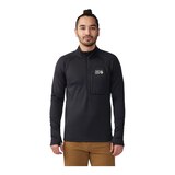 Mountain Hardwear Men's Glacial Trail™ Half Zip Long Sleeve Top Front_Flat