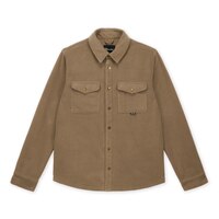 Hooke Men's Polar Fleece Overshirt - Sepia Front_Flat
