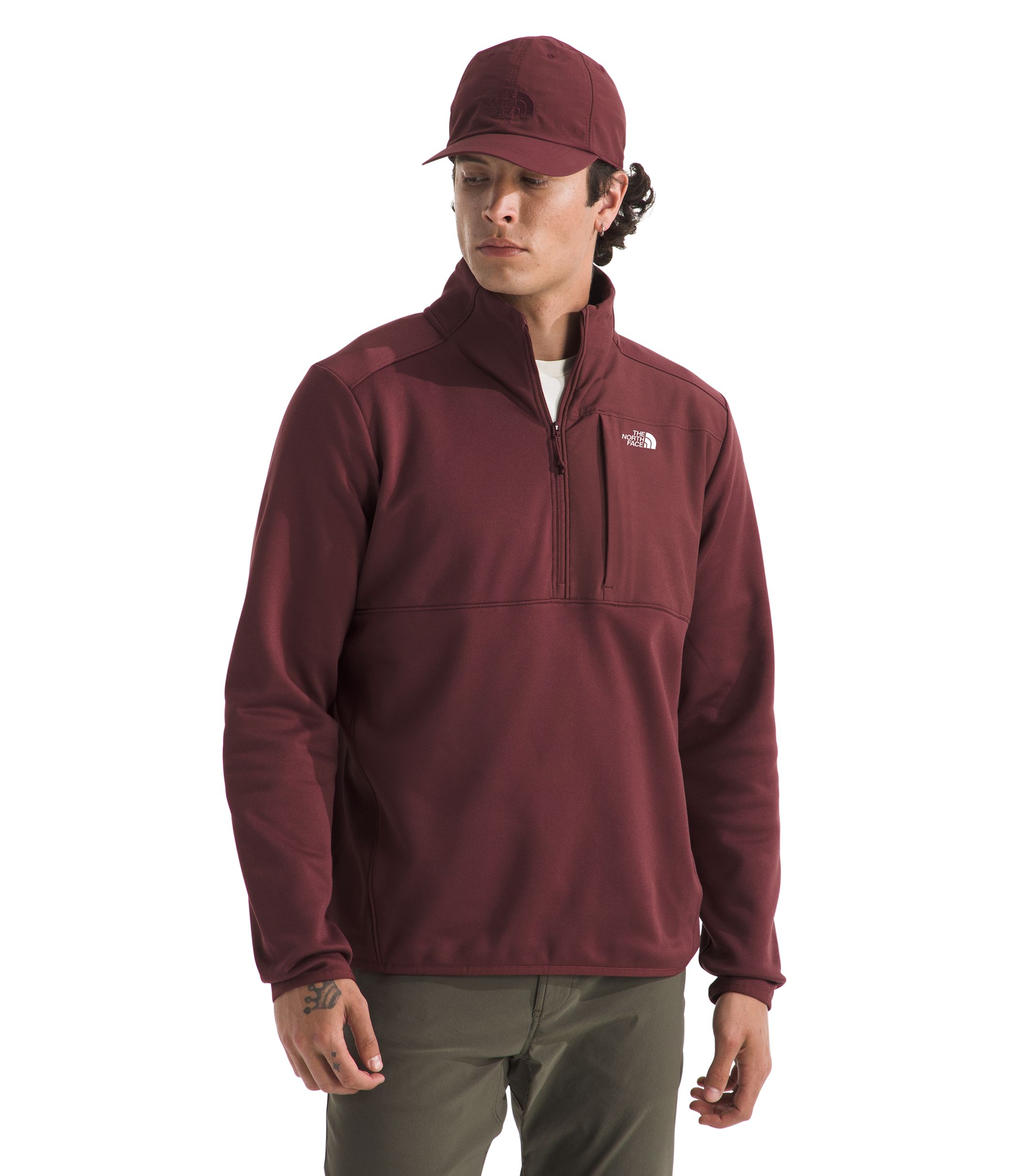 The North Face Men's Performance 1/4 Zip Long Sleeve Fleece Top