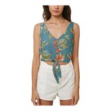 O'Neill Women's Zera Floral Tie Front Tank Front_Flat