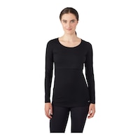 Modern Eternity Women's Maternity Charlotte Long Sleeve Shirt Front_Flat