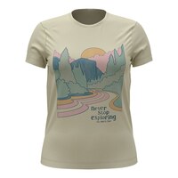 The North Face Women's Adventure Cotton Blend T Shirt, Slim Fit Front_Flat