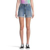 Vans Women's High Rise Roll Cuff Shorts Front_Flat