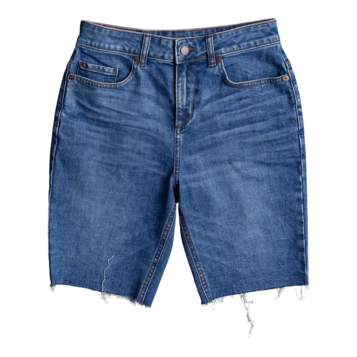 Roxy Women's Midnight Circle Long Denim Shorts