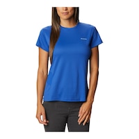 Columbia Women's Zero Ice Cirro-Cool T Shirt Front_Flat