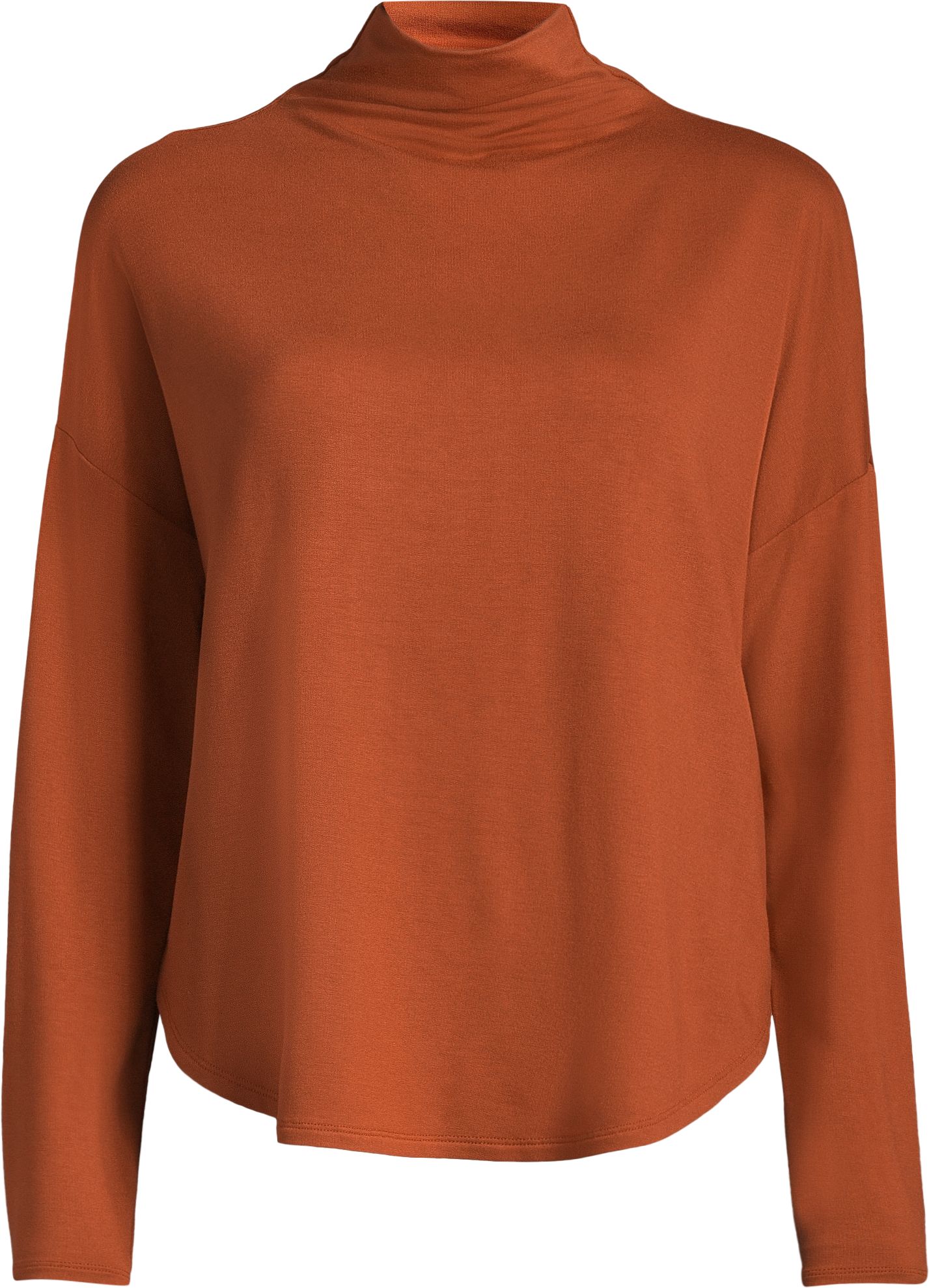 Ripzone Women's Rylee Long Sleeve Mock Neck Casual Shirt, Plus Size