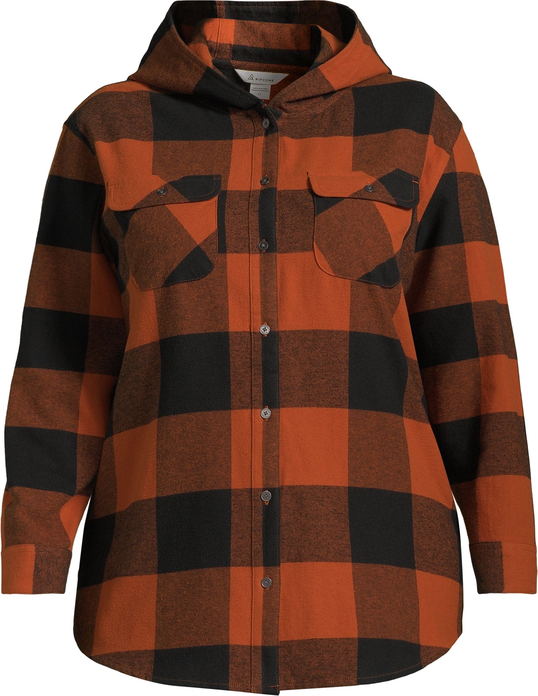 Ripzone Women's Apex Flannel Plaid Shirt, Plus Size