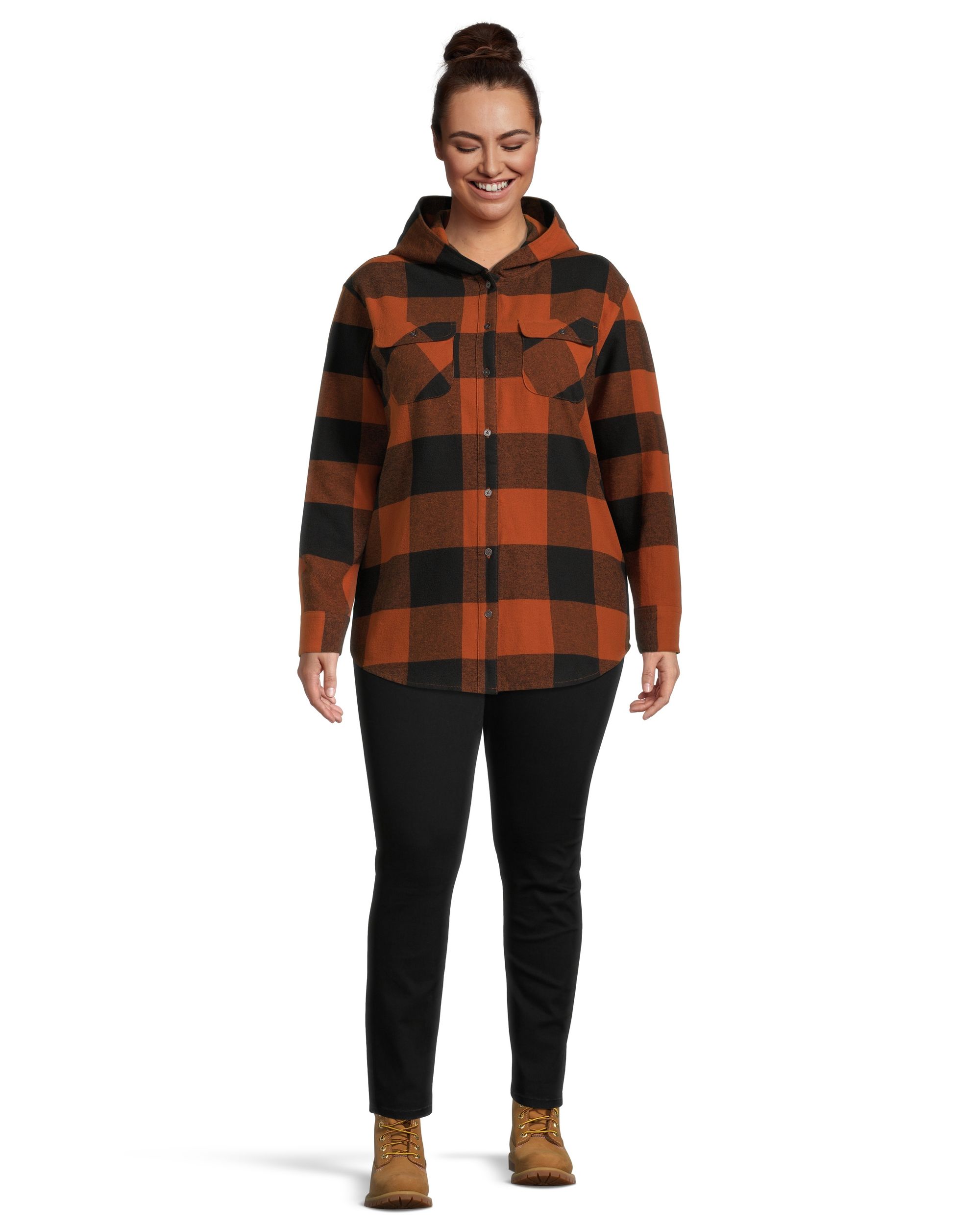 Ripzone Women's Apex Flannel Plaid Shirt, Plus Size