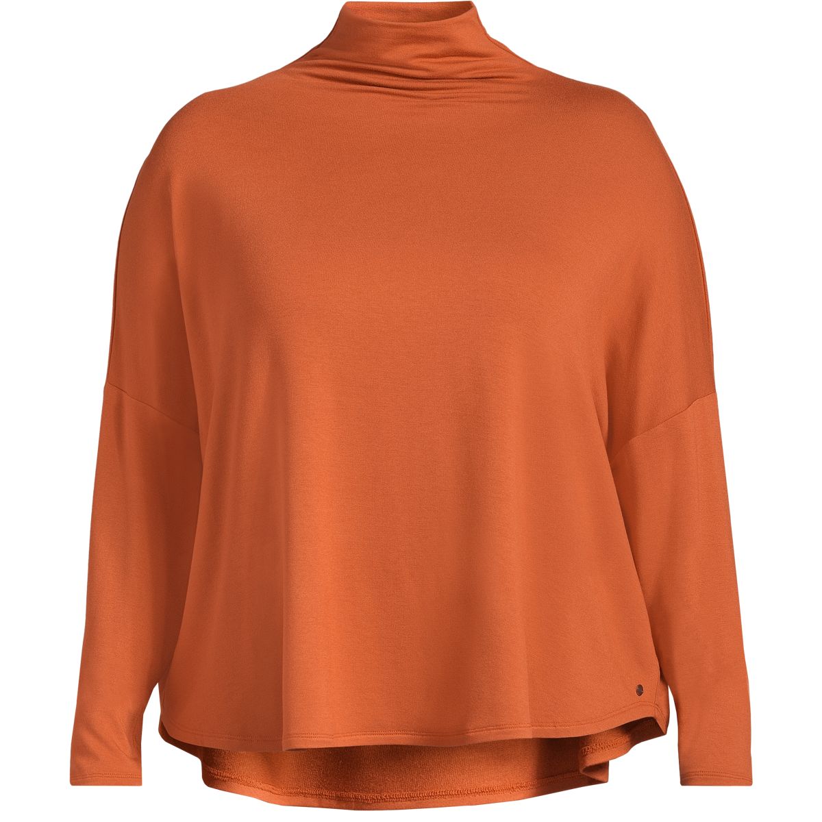 Ripzone Women's Rylee Long Sleeve Mock Neck Casual Shirt, Plus Size