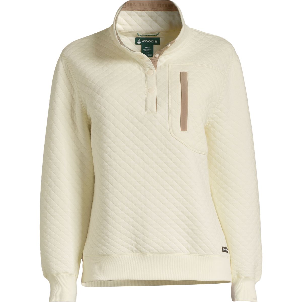 Woods women's farnham outlet quilted cotton pullover