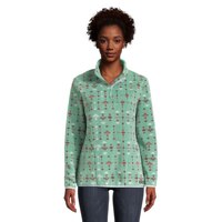 Woods Women's Blakiston 1/4 Zip Long Sleeve FleeceTop Front_Flat