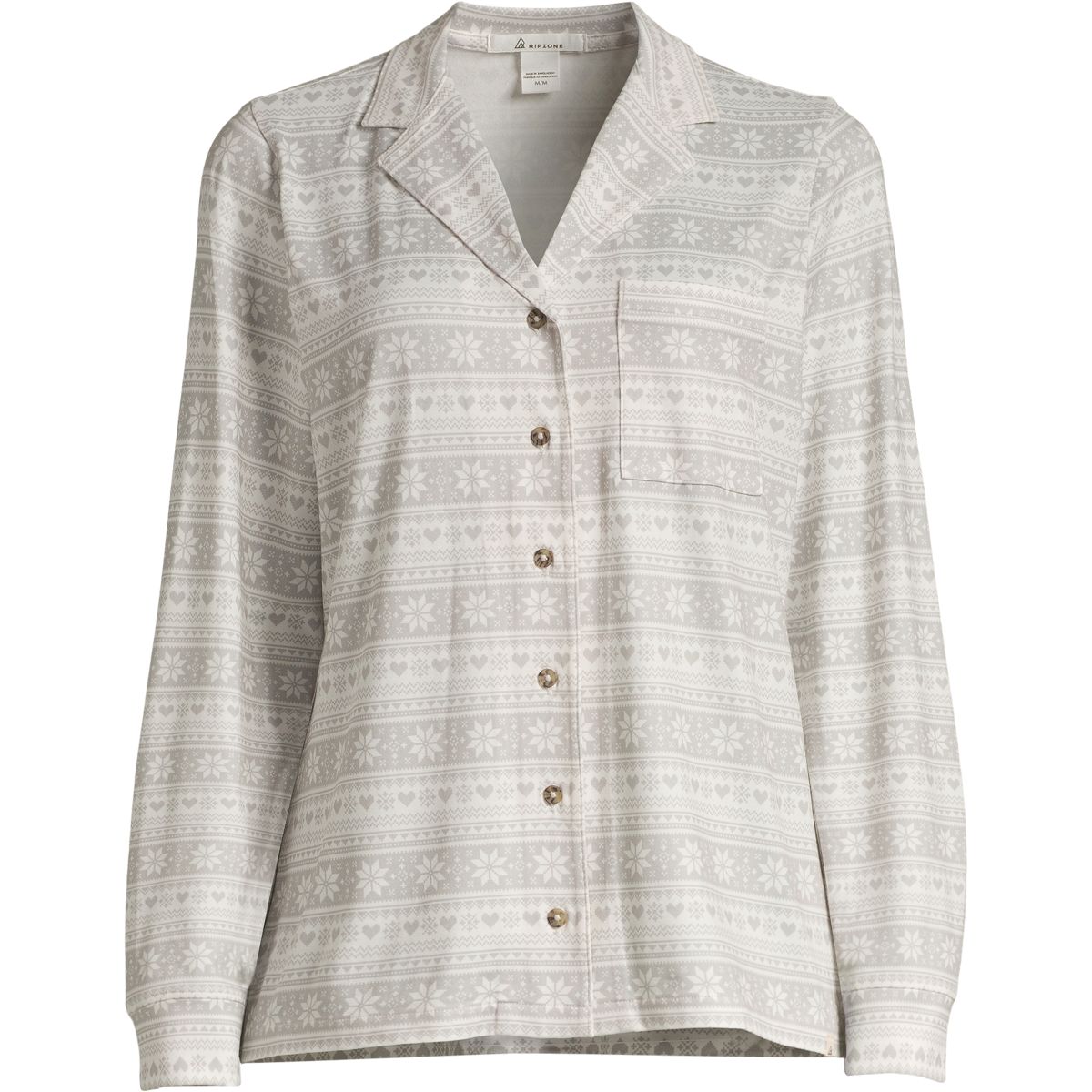 Ripzone Women's Fairholm Long Sleeve Pajama Shirt