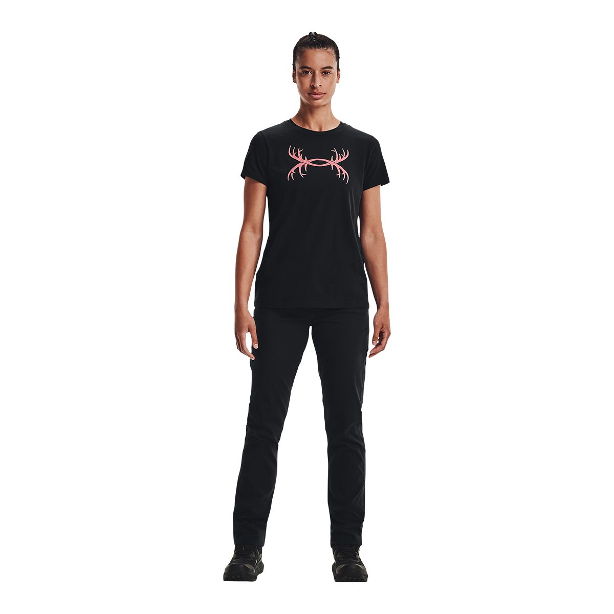 Under Armour Women's Antler Cotton Blend T Shirt, Loose Fit