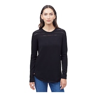 tentree Women's Forever After Cotton Sweater Front_Flat
