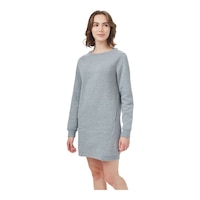 tentree Women's Fleece Sweatshirt Dress Front_Angled_Left