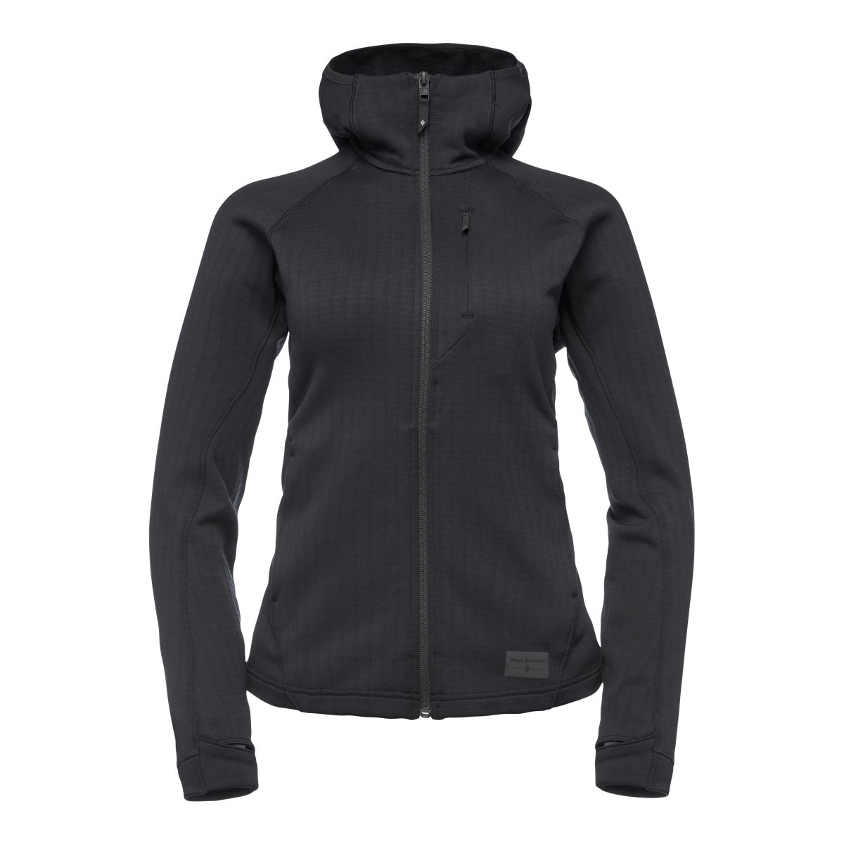 Black Diamond Women's Factor Full Zip Hoodie, Fleece, Quick-Dry