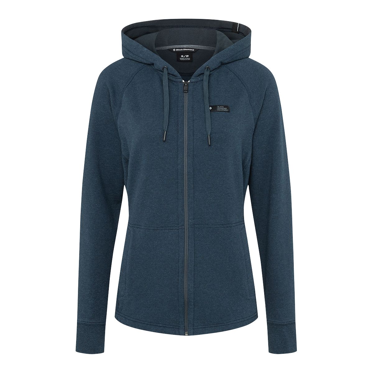 Black Diamond Women's Snow Diamond Full Zip Hoodie, Organic Cotton