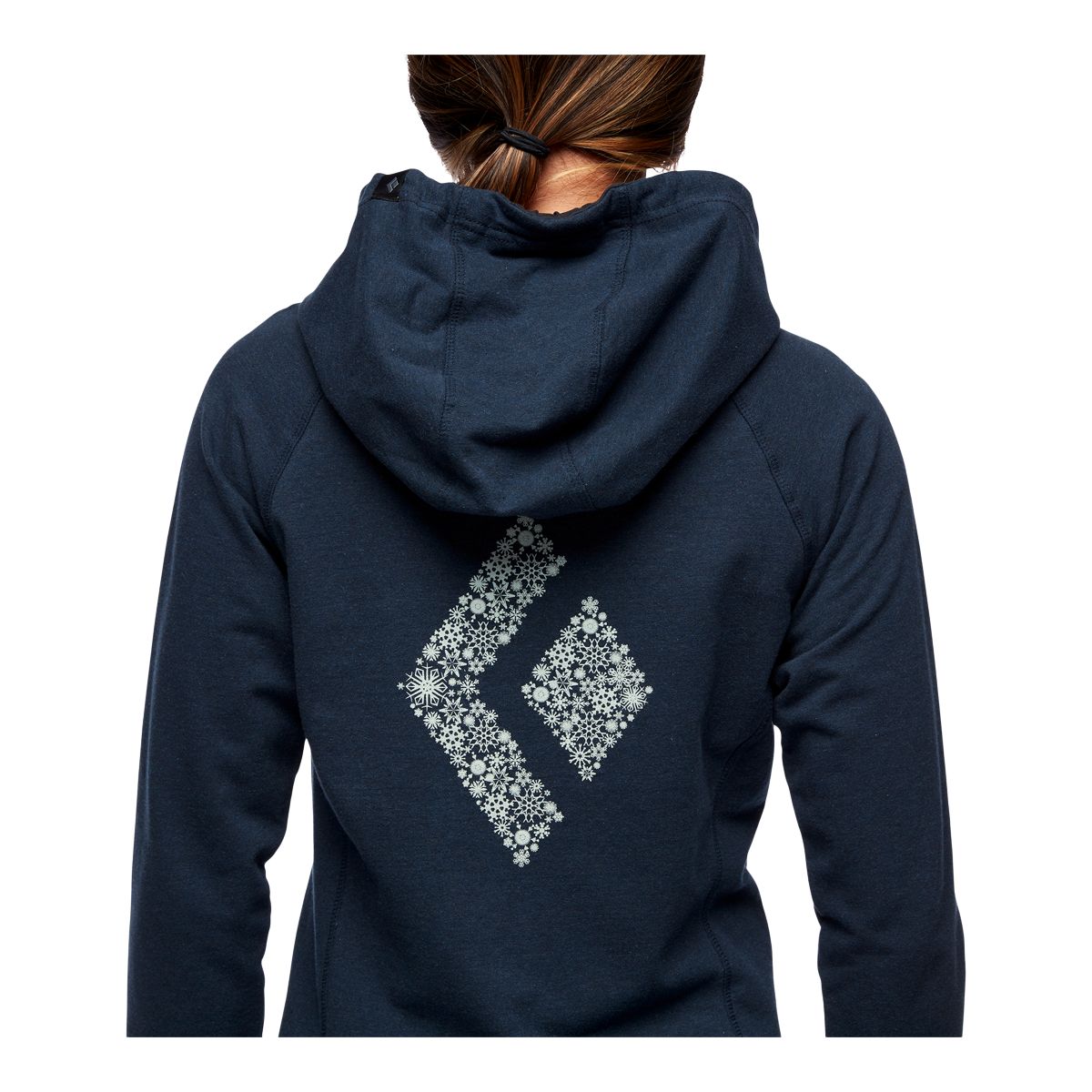 Black Diamond Women's Snow Diamond Full Zip Hoodie, Organic Cotton