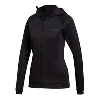 EA ADIDAS W STOCKHOR FZ HOODY BLACK Front_Angled_Left