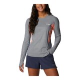 Columbia Women's Titanpass Sun Deflector Long Sleeve Shirt Front_Angled_Left