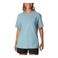 Columbia Women's Plus Size Break It Down T Shirt Front_Flat