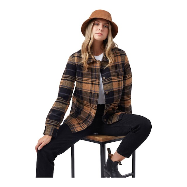 tentree Women's Flannel Utility Jacket Atmosphere